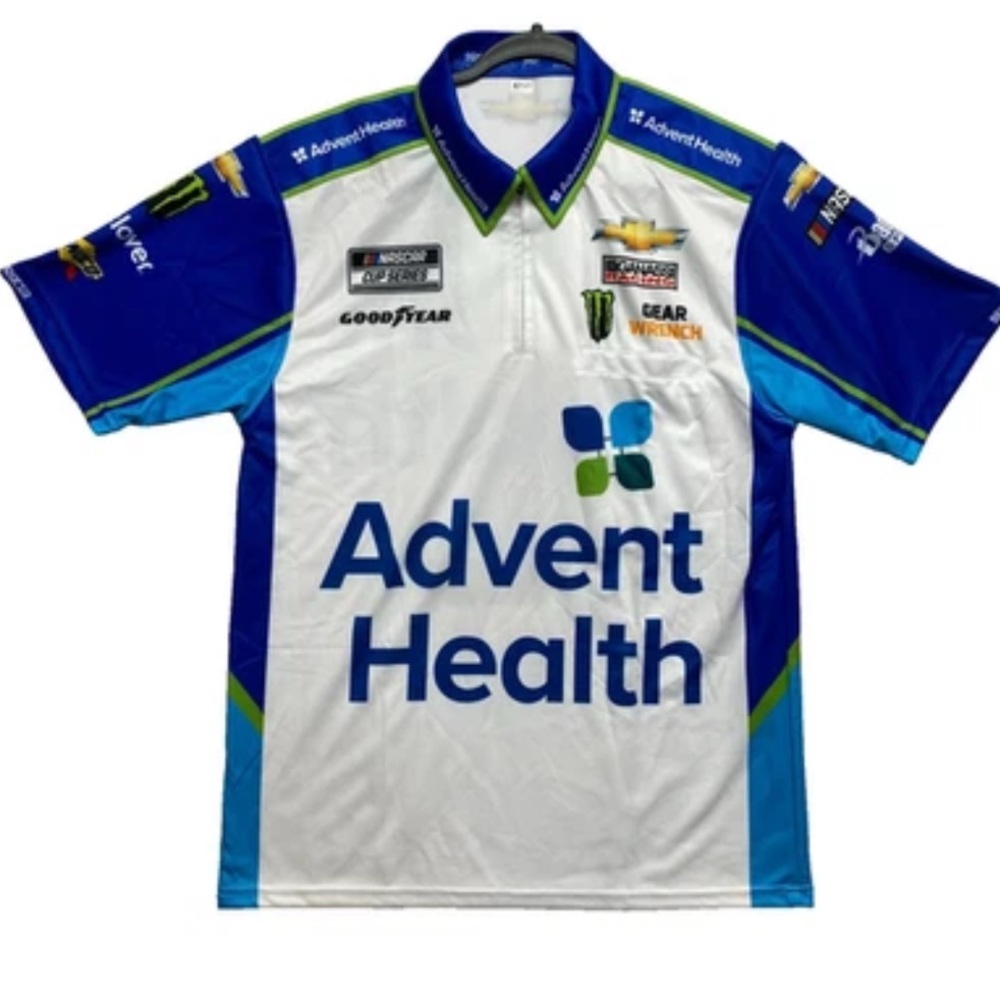 Ganassi Nascar Racing Shirt Mens M Advent Health Apparel Baseball Jersey Sparco